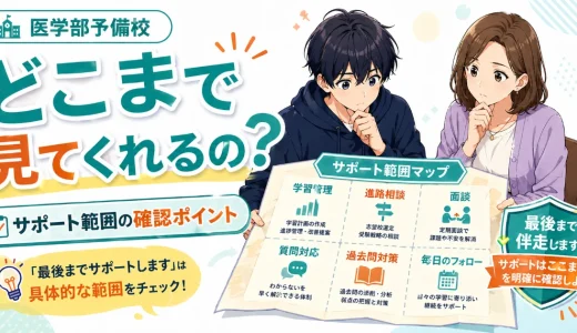 医学部予備校の「ここまで見てくれる」は本当？サポート範囲の確認ポイントを解説