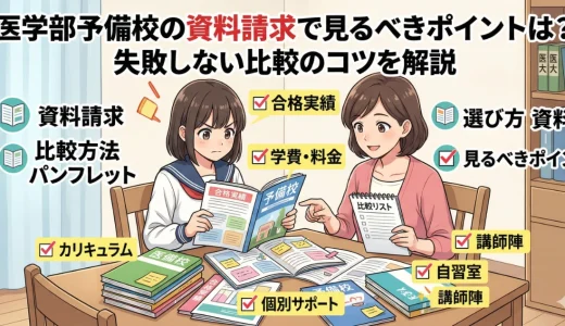 医学部予備校のパンフレット比較で差が出るポイントとは？見るべき項目を解説