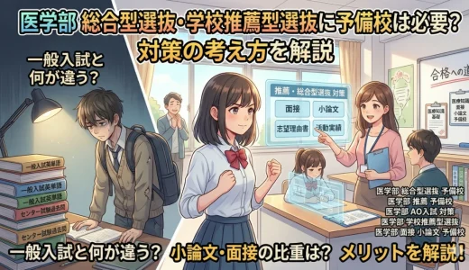 医学部の総合型選抜・学校推薦型選抜に予備校は必要？対策の考え方を解説