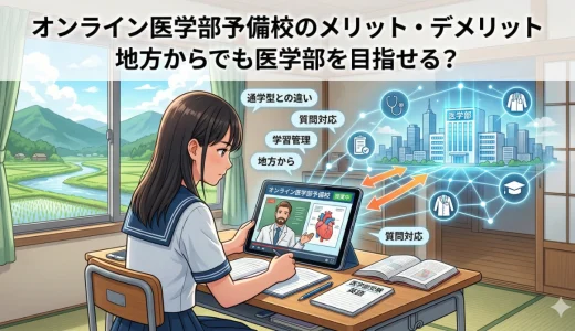オンライン医学部予備校のメリット・デメリット｜地方からでも医学部を目指せる？