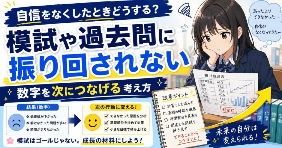 医学部受験で自信をなくしたときどうする？模試や過去問に振り回されない考え方を解説