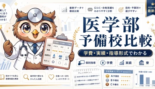 おすすめ医学部予備校比較｜学費・実績・指導形式で選び方を解説