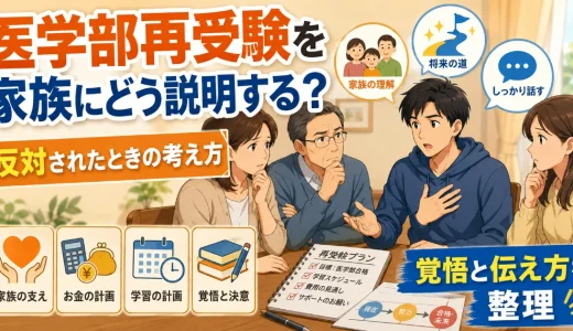 医学部再受験を家族にどう説明する？反対されたときの考え方を解説