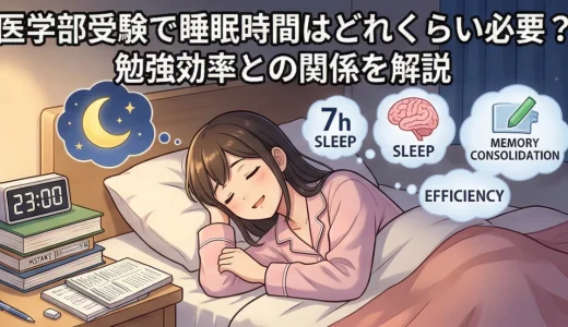 医学部受験で睡眠時間はどれくらい必要？勉強効率との関係を解説