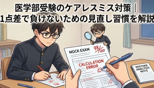 医学部受験のケアレスミス対策｜1点差で負けないための見直し習慣を解説