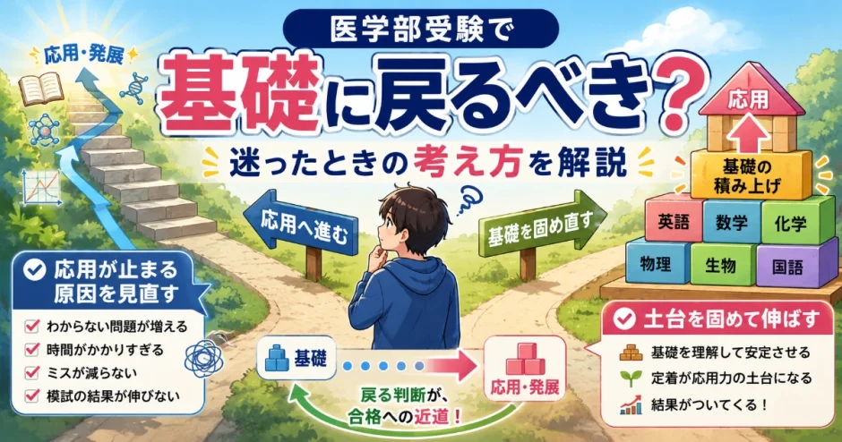 医学部受験で基礎に戻るべきか迷ったときの考え方を解説