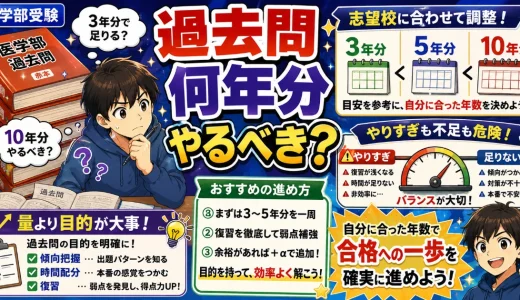 医学部受験で過去問は何年分解くべき？やりすぎ・足りないを防ぐ考え方を解説