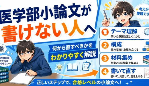医学部小論文が書けない人へ｜何から直すべきかをわかりやすく解説