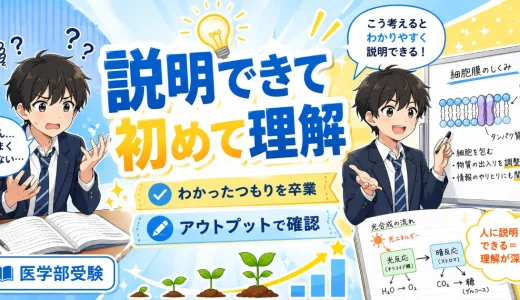 医学部受験で勉強した内容を人に説明できないと危険？理解を深める確認法を解説
