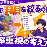 医学部予備校の「途中で科目を絞る」はあり？効率重視の考え方を解説