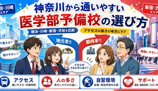 神奈川県から通いやすい医学部予備校は？横浜・川崎・都内での考え方を解説