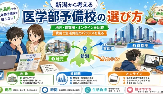 新潟県から医学部予備校を選ぶなら？地元・首都圏・オンラインの考え方を解説