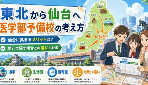 東北から仙台の医学部予備校に通うなら？地元との比較も含めて解説