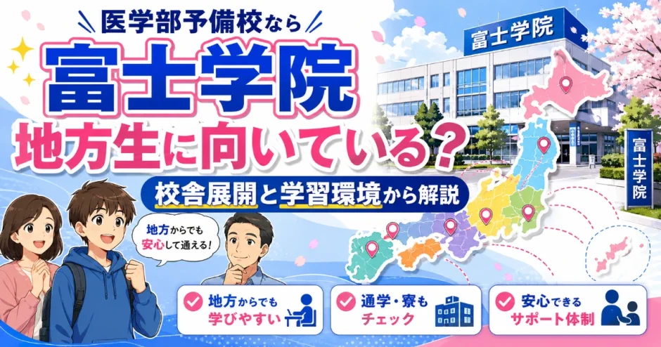 富士学院は地方生に向いている？校舎展開と学習環境から解説