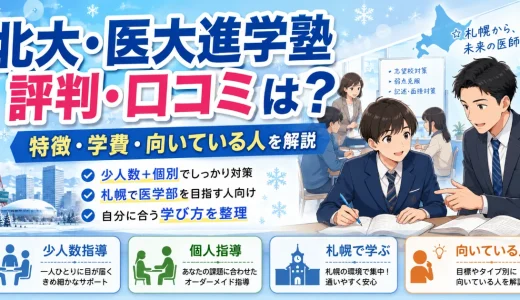 北大・医大進学塾の評判・口コミは？特徴・学費・向いている人を解説