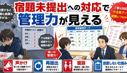医学部予備校の「宿題をやらない生徒」への対応でわかること｜管理力の見方を解説