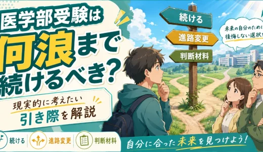 医学部受験は何浪まで続けるべき？現実的に考えたい引き際を解説