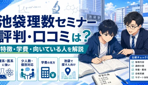 池袋理数セミナーの評判・口コミは？特徴・学費・向いている人を解説