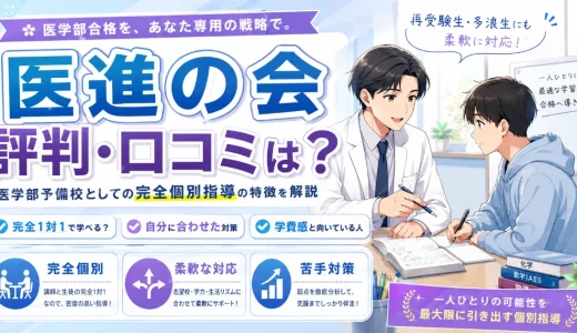 医進の会の評判・口コミは？医学部予備校としての完全個別指導の特徴を解説