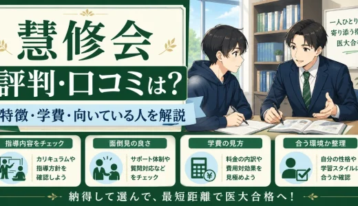 慧修会の評判・口コミは？特徴・学費・向いている人を解説