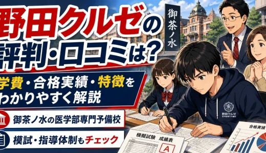 野田クルゼの評判・口コミは？学費・合格実績・特徴をわかりやすく解説