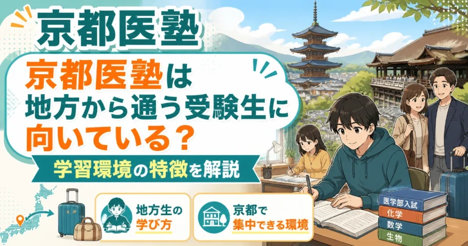 京都医塾は地方から通う受験生に向いている？学習環境の特徴を解説