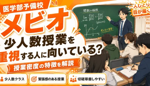 メビオは少人数授業を重視する人に向いている？授業密度の特徴を解説