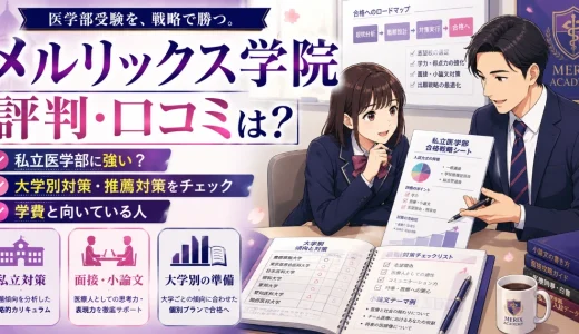 メルリックス学院の評判・口コミは？特徴・学費・私立医学部対策を解説