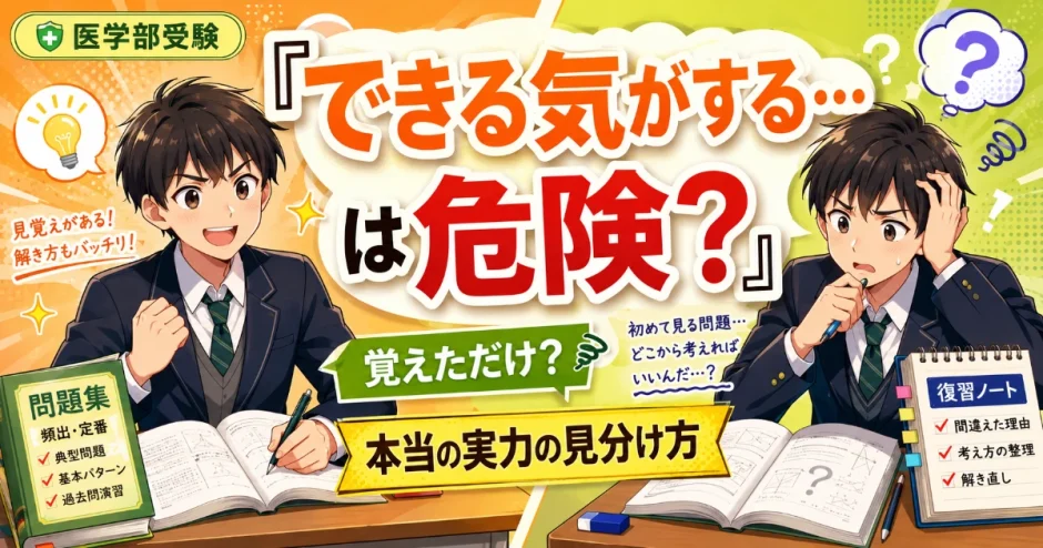 医学部受験で解いた問題を覚えてしまうのはなぜ？実力がついたか見分ける方法を解説