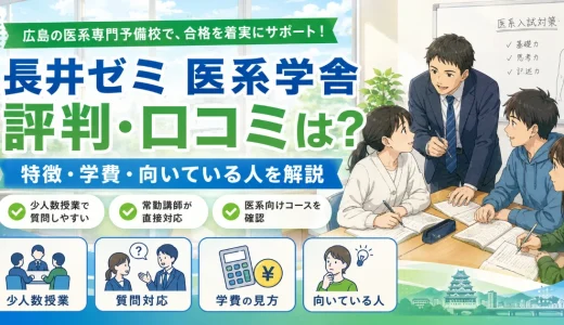 長井ゼミ 医系学舎の評判・口コミは？特徴・学費・向いている人を解説