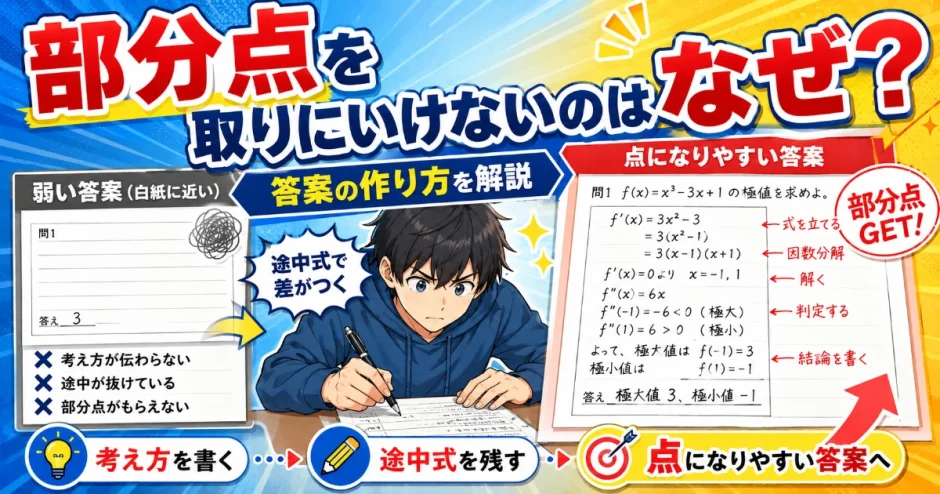 医学部受験で部分点を取りにいけないのはなぜ？答案の作り方を解説