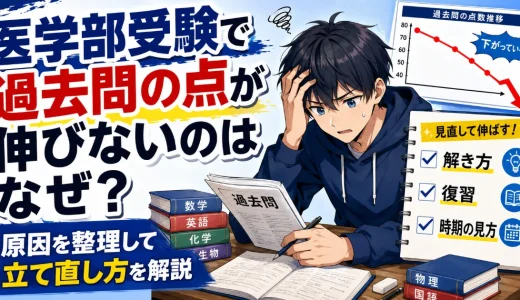 医学部受験で過去問の点が伸びないのはなぜ？原因と立て直し方を解説