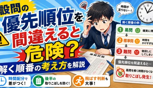 医学部受験で設問の優先順位を間違えるとどうなる？解く順番の考え方を解説