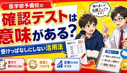 医学部予備校の「確認テスト」は意味がある？受けっぱなしにしない活用法を解説