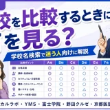 医学部予備校の実在校を比較するときに何を見る？学校名検索で迷う人向けに解説