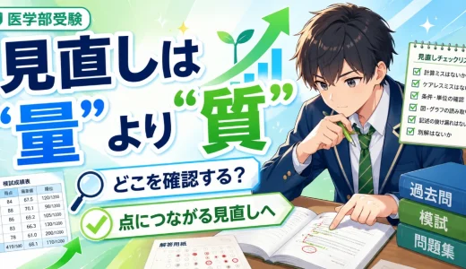 医学部受験で見直ししても点が上がらないのはなぜ？見直しの質を変える方法を解説