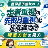 医学部予備校の「定着重視」と「先取り重視」はどう違う？授業方針の見方を解説