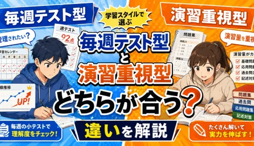 医学部予備校の『毎週テスト型』と『演習重視型』はどちらが合う？違いを解説