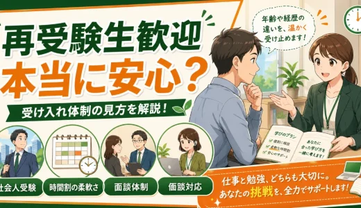 医学部予備校の「再受験生歓迎」はどこまで本当？受け入れ体制の見方を解説