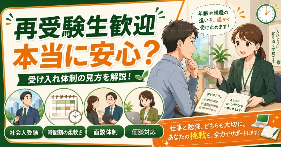 医学部予備校の「再受験生歓迎」はどこまで本当？受け入れ体制の見方を解説