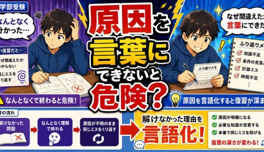 医学部受験で解けなかった原因を言語化できないと危険？復習の深さを変える方法を解説