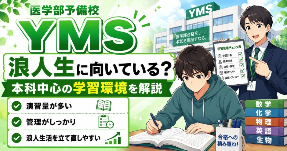 YMSは浪人生に向いている？本科中心の学習環境を解説