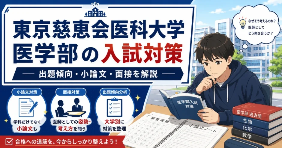 東京慈恵会医科大学 医学部の入試対策｜出題傾向・小論文・面接を解説