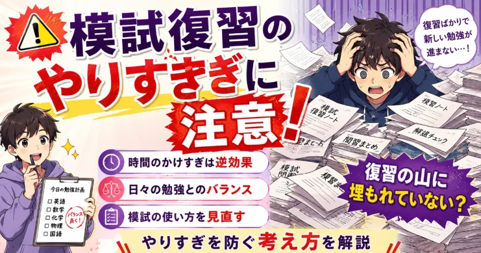 医学部受験で模試の復習に時間をかけすぎるのは危険？やりすぎを防ぐ考え方を解説