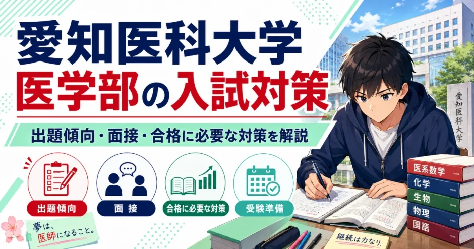 愛知医科大学 医学部の入試対策｜出題傾向・面接・合格に必要な対策を解説