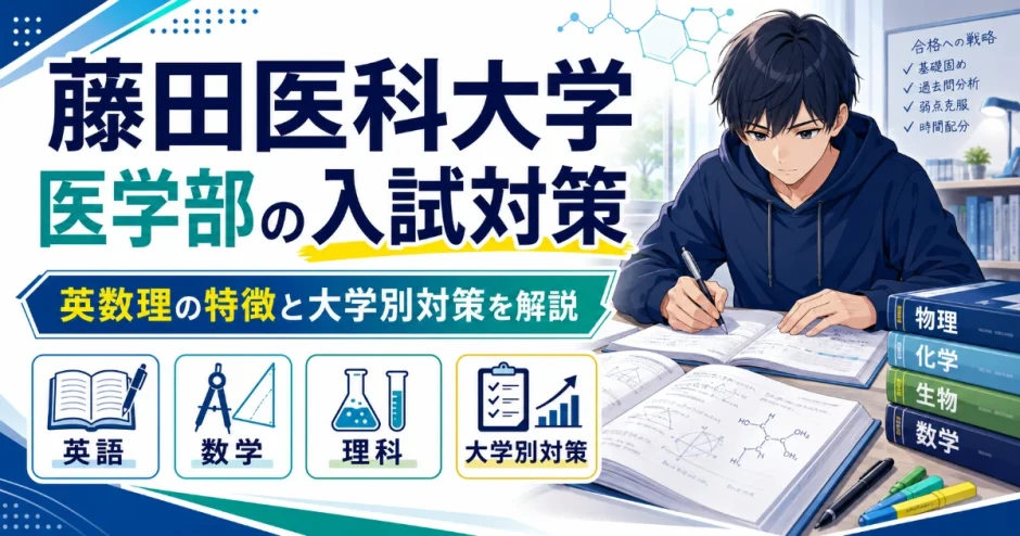 藤田医科大学 医学部の入試対策｜英数理の特徴と大学別対策を解説