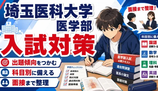 埼玉医科大学 医学部の入試対策｜出題傾向・科目別対策・面接のポイントを解説