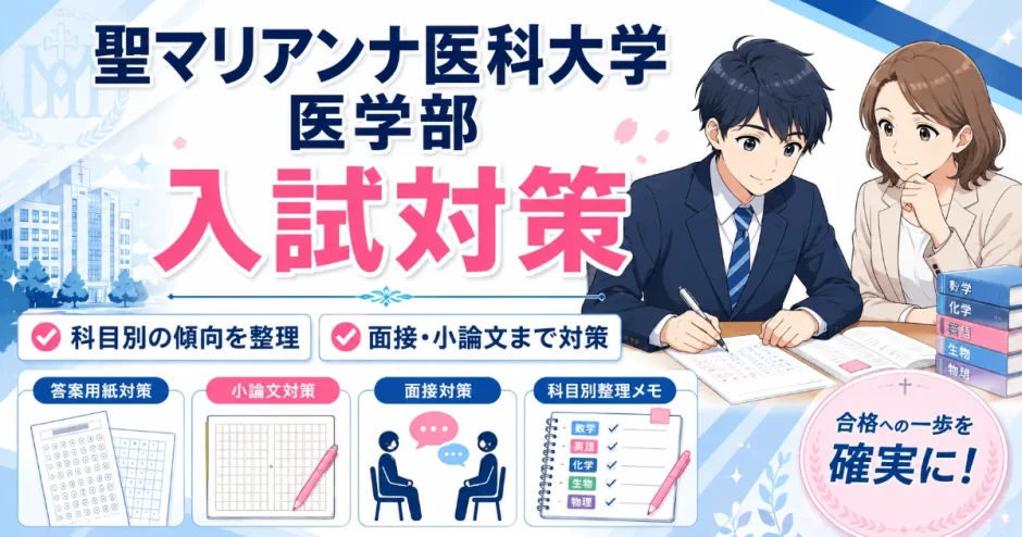 聖マリアンナ医科大学 医学部の入試対策｜科目別の傾向・面接・小論文を解説