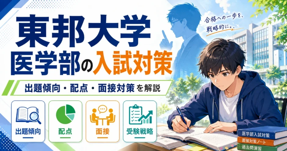 東邦大学 医学部の入試対策｜出題傾向・配点・面接対策を解説